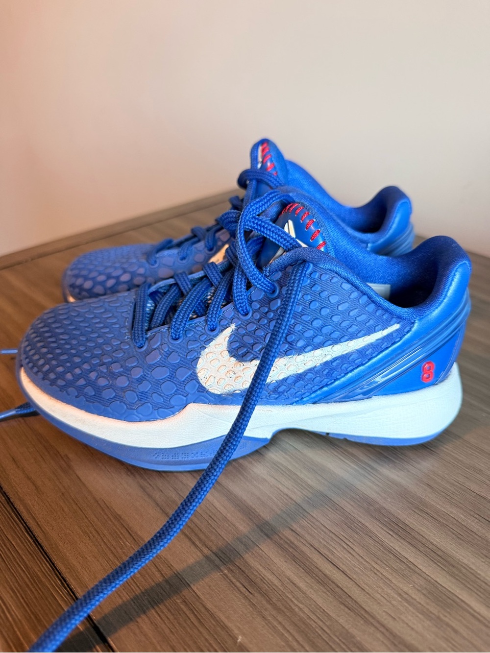 Nike Kids' Blue Basketball Shoes with White Swoosh